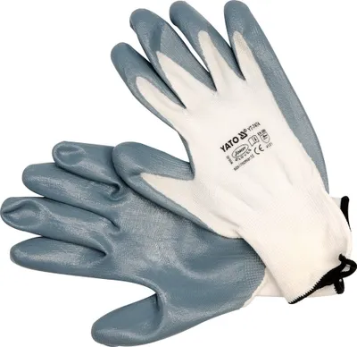 Immagine prodotto di Yato YT-7474 Handschuh de Sicherheitshandschuhe de Werkstatt Blau, Bianco Nitrile, Nylon 1 Stück(e)