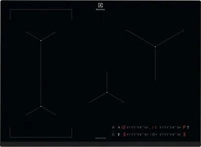 Zdjęcie produktu dla Electrolux EIV734 Czarny Zintegrowana płyta indukcyjna 68 cm 4 strefy