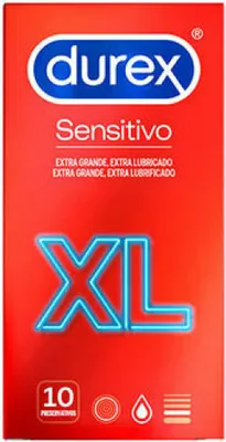 Produktbild von Durex Gefühlsecht Extra Groß Kondome XL Kondome für intensives Empfinden 10 Stk.
