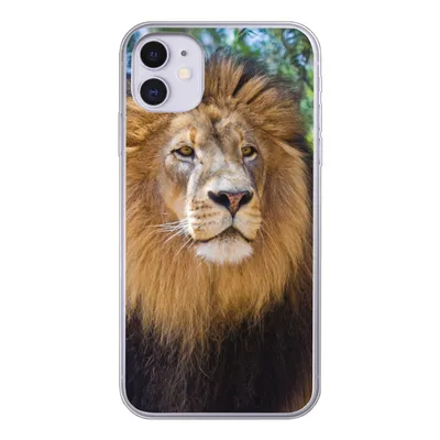 Produktbild von MuchoWow® Handyhülle Schutzhülle Hülle für iPhone 11 Löwe - Natur - Tier Silikon Softcase Handy Hülle - Handytasche