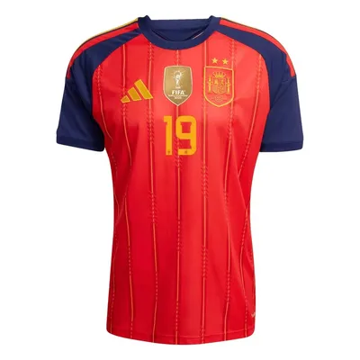 Productafbeelding van #19 LAMINE YAMAL WK 2026 Spanje Thuis Kampioenen 2-sterren shirt Spelerseditie maat:L