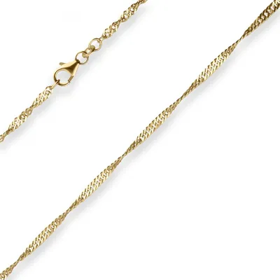 Produktbild von 2,4mm Singapurkette Kette Fusskette Fussschmuck aus 333 Gold Gelbgold 25cm