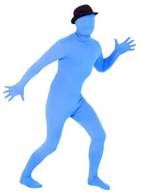 Produktbild von Ganzkörper-Anzug Kostüm, blau, Größe:L