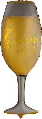 Produktbild von TIB Heyne Folienballon Sektglas, Hochzeit