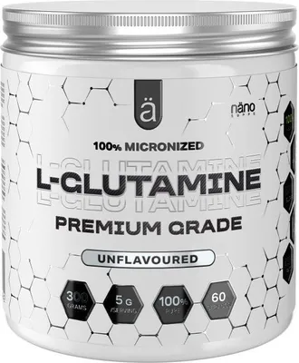 Produktbild von 100% Micronized L-Glutamine Aminosäure Pulver, 300 g
