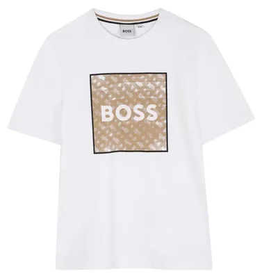 Image de Boss - T-shirt pour enfants, logo, coton GT17690 (104) (blanc)