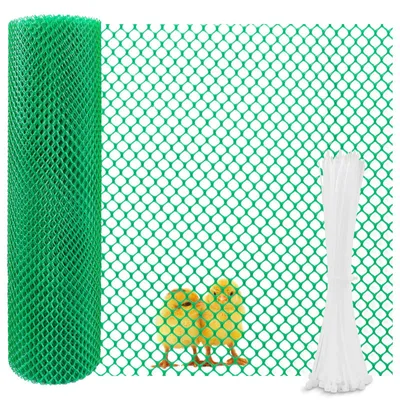 Produktbild von Kunststoffzaun für Hühner und Garten 40cm x 9m