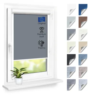 Produktbild von Blackout Thermo Rollo mit Kassette, Sichtschutz, Hitzeschutz