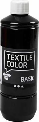 Produktbild von Creativ Company Textile Color, 500 ml, Schwarz, Waschbar, 1 Stück(e)