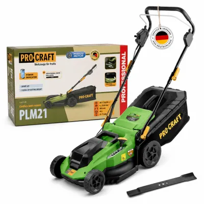 Obrázek produktu pro Procraft PLM21bb akumulátorová sekačka na trávu 40 V (2x 20 V) 380 mm Brushless Solo – bez akumulátoru, bez nabíječky