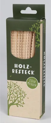 Produktbild von 24x Holzmesser Einwegmesser 20er – Umweltfreundliches Einwegbesteck aus Holz – biologisch abbaubar – ideal für Feste, Gastro, To-go & Catering