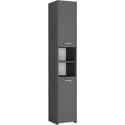 Obrázek produktu pro Skříňka koupelnová regál sloupek 40x30 cm FRAMIRE L-1 antracit