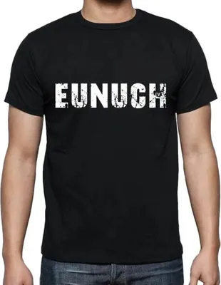 Produktbild von Herren Grafik T-Shirt Eunuch Öko-Verantwortlich Vintage Jahrgang Kurzarm Lustige Druck Geburtstag Geschenk Mann