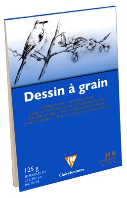 Immagine prodotto di Clairefontaine 97118C Clairefontaine Zeichenpapierblock "à Grain", DIN A4
