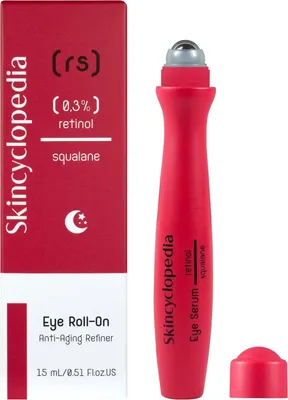 Produktbild von Skincyclopedia - Hyaluron Augenkontur Serumroller mit Retinol und Squalan 15 ml