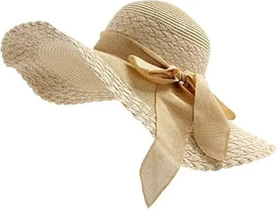 Produktbild von Damen Strohhut Mode Sonnenhut Faltbar Brimmed Bowknot Beach Sunblind Sommerhut Hut