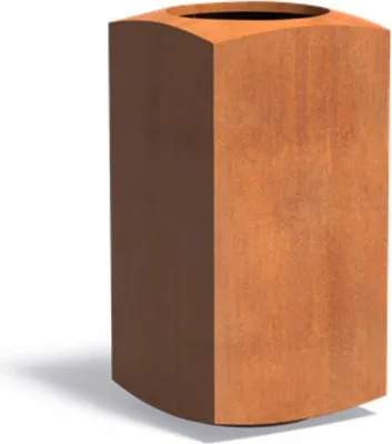 Produktbild von Adezz Nooa aus Corten-Stahl Pflanzgefäß Pflanzkübel Blumentopf 50x50x100 cm