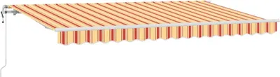 Image de vidaXL Store rétractable jaune 400 x 200 cm Tissu