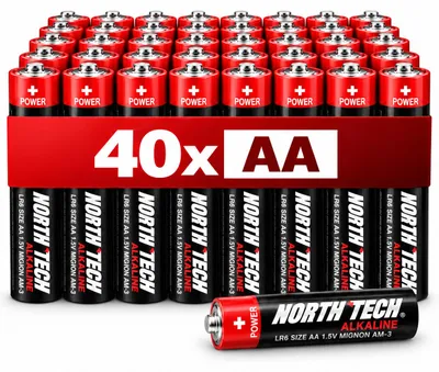 Produktbild von North Tech AA Ultra Power 40x | 1,5V Mignon LR6 | auslaufsicher | 10 Jahre