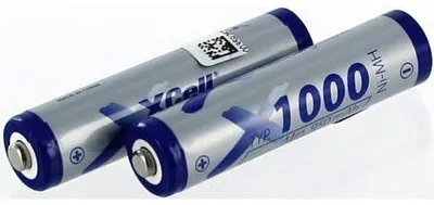 Produktbild von Akku für Gigaset C530H NiMH 2,4 Volt 1000 mAh silberfarben.