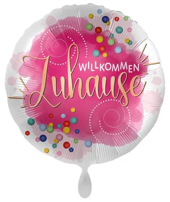Produktbild von 18"/Ø43cm Folienballon "Willkommen Zuhause"