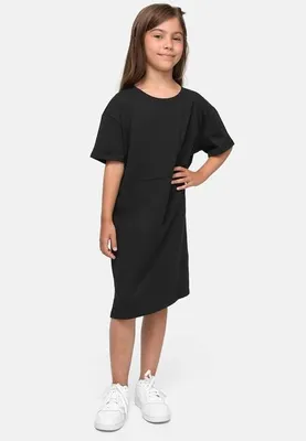 Produktbild von Girls Organic Oversized Tee Dress black 110/116