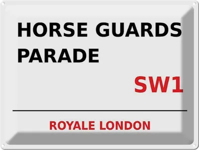 Produktbild von vianmo Blechschild 30x40 cm London Royale Horse Guards Parade SW1