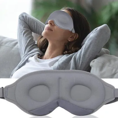 Produktbild von Famanu 3D Schlafmaske für Komfortable Droomsessies - Lichtblockierend, Atmungsaktiv und Weich