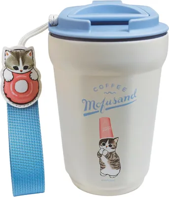 Immagine prodotto di Borraccia termica Blue Sky Studios Mofusand - Borraccia in acciaio inossidabile da 450 ml