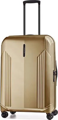 Produktbild von March 15 Reise Koffer New Manhattan Rollen Handgepäck Trolley 55 cm Braun Gold