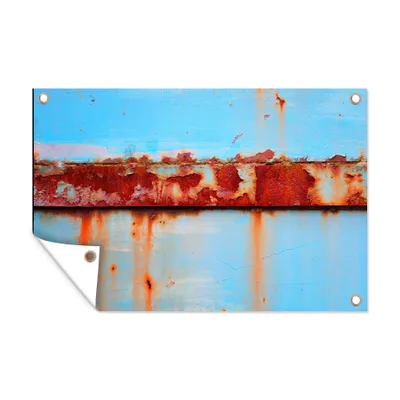 Obrázek produktu pro MuchoWow® Zahradní plakáty - Kovy - Rez - Vintage - Ocel - 80x120 cm - Zahradní dekorace