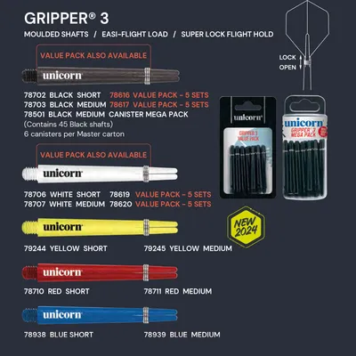 Produktbild von Unicorn Gripper 3 Shafts, Variante:S / Rot