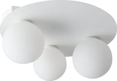 Immagine prodotto di Lampada da soffitto bianca rotonda decorativa a tre sfere di vetro sopra il tavolo Argon 3xG9 12W Sigma Lighting
