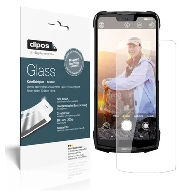 Produktbild von 2x Schutzfolie für Doogee S90 - Anti-Shock 9H Folie dipos Glass Kunststoffglas
