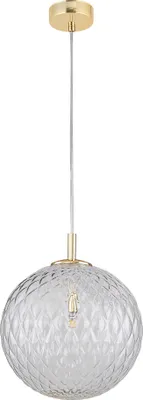 Zdjęcie produktu dla Lampa wisząca CADIX złoto-przezroczysta 1xG9x6W szkło wym:220x30x30cm IP20 TK-Lighting