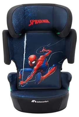 Produktbild von Bebeconfort Marvel Hera i-Safe, Kindersitzerhöhung mit Rückenlehne, 3,5–12 Jahre (100–150 cm), Klappbar und Leicht, Gurtinstallation, Fun Spiderman