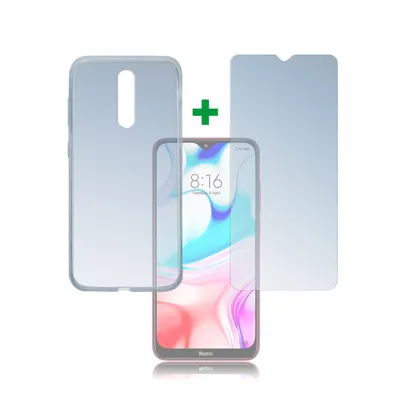 Produktbild von 4smarts 360 Protection Set fr Xiaomi Redmi 8 - Transparent