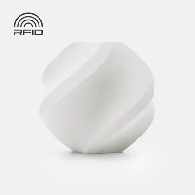 Produktbild von BambuLab PLA Matte Filament mit Spule 1kg Refill Elfenbeinweiß (11100)