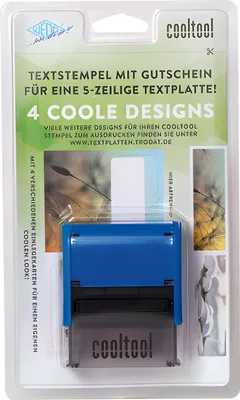 Produktbild von Trodat Stempel Cool Tool m. G. blau 5 Zeilen