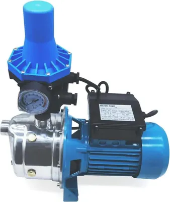 Image de Pompe à eau pompe de jardin - pompe à jet pompe centrifuge - 1100 W - acier inoxydable -de pompe - fiche EU - pompe de surface - hauteur de refoulement 50 m