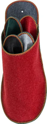 Produktbild von PANTOFFELMANN Gästepantoffelset in 4 Farben Gästeset Filzpantoffel Herren Damen Hausschuhe warme leichte Filzlatschen bordeaux