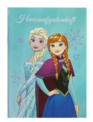 Produktbild von Hausaufgabenheft A5 48 Blatt Motiv Disney Frozen Die Eiskönigin Elsa und Anna