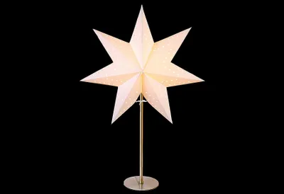 Produktbild von Best Season Standleuchte "Bobo" ca. 50 x 34 cm, Materal: Metall/Papier, creme, 233-50