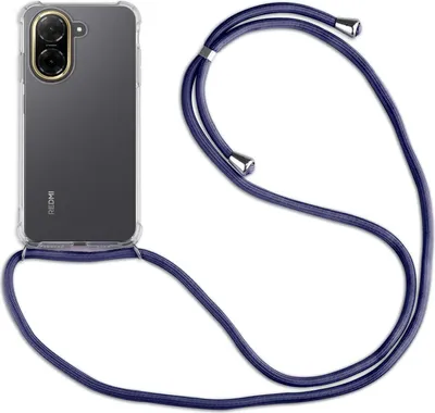 Immagine prodotto di Custodia per Xiaomi Redmi A5 4G (Global 171,7mm) / Poco C71 4G cover con cavo custodia per cellulare con cinturino in blu