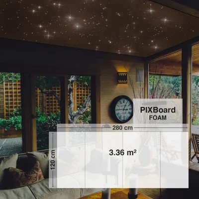 Produktbild von Bausatz Pixlum FOAM LED Sternenhimmel (120 cm x 280 cm) mit 120 PixLEDs - Warmweiß