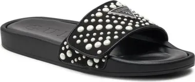 Produktbild von GUESS Damen-Pantoletten Callen in Schwarz, EU Größe 35, Bequemer Sommerschuh