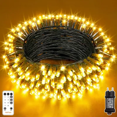 Lichterkette 10 m, 100 LED warmweiß, mit Fernbedienung