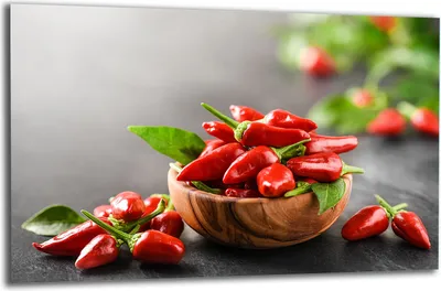 Produktbild von Herdabdeckplatte Glaskeramikkochfeld-Abdeckung Spritzschutz Glas 80x52 Chili