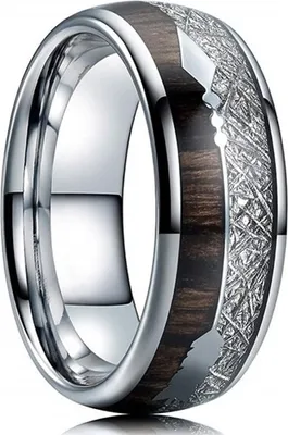 Immagine prodotto di Anello Arrow in Argento e Legno per Uomo - Design Elegante e Moderno KP32501