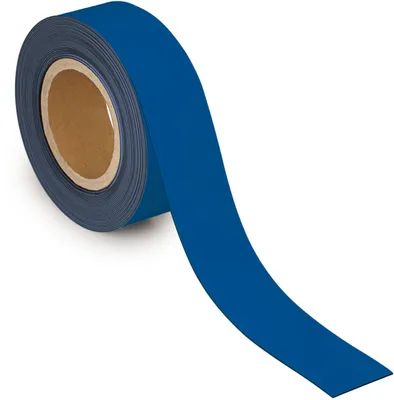 Obrázek produktu pro MAUL Označovací páska kovová 1 kus 42 g/cm² magnetická potažena plastem popisovatelná 10 m x 5 cm x 1 mm modrá